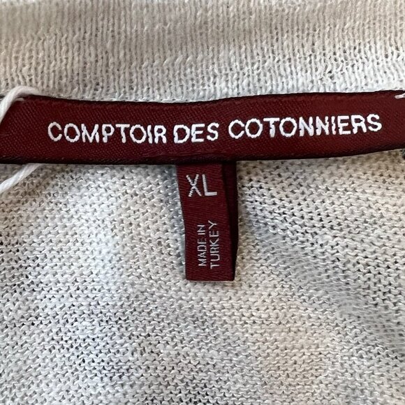 NWT $140 Comptoir Des Cotonners Linen Cotton Dress Size US Large FR XL EU XL - Picture 13 of 16